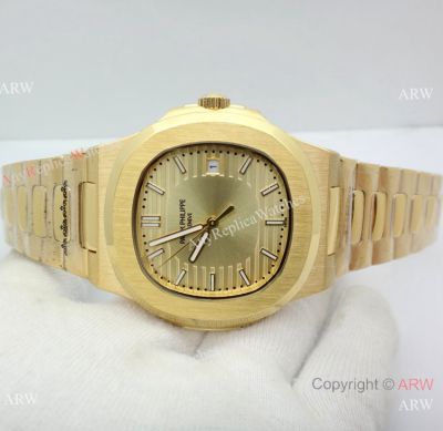 Copy Patek Philippe Nautilus Watch All Gold 42mm Automatic